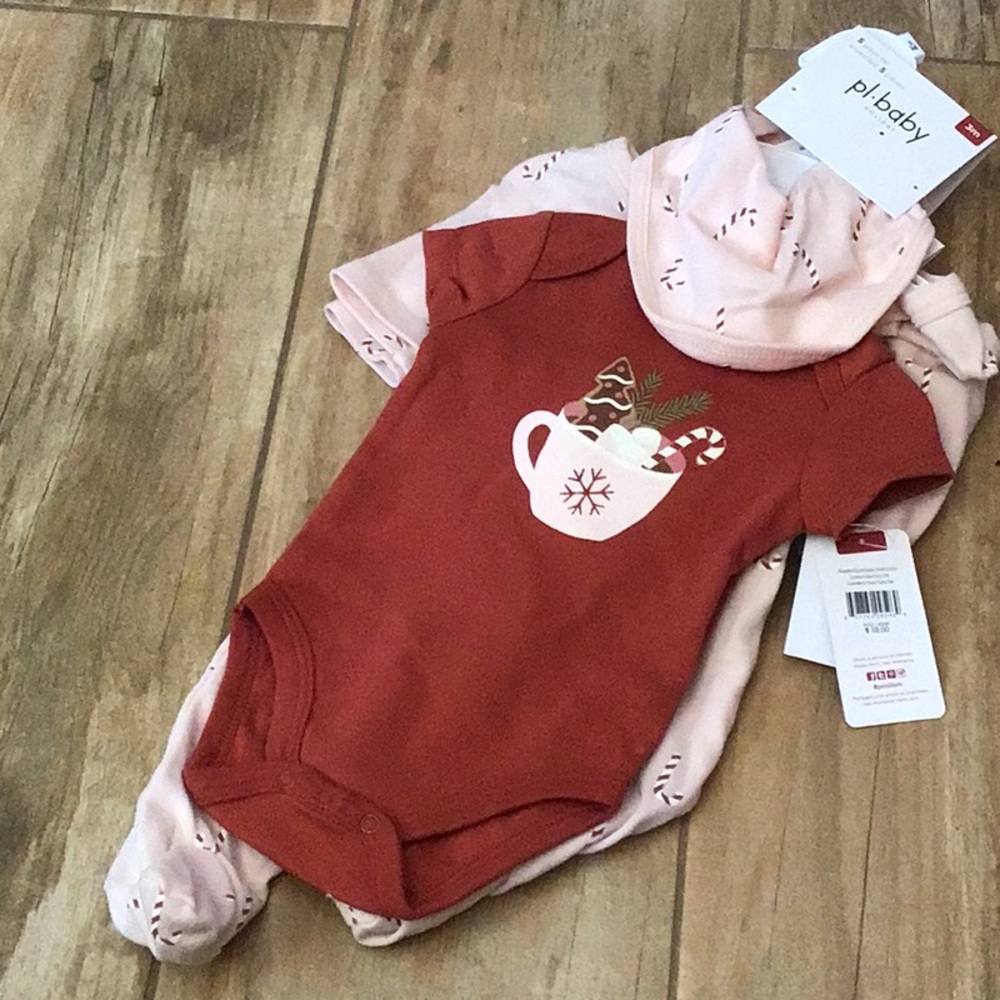 PL Baby Red and Pink five piece Set for Christmas